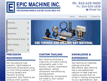Tablet Screenshot of epicmachine.com